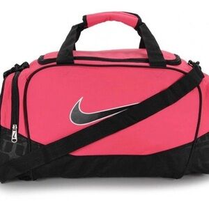 Nike Hot Pink and Black Small Duffel Bag